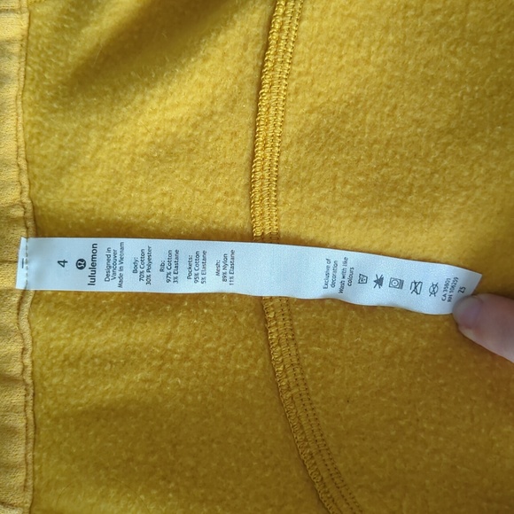 Yellow Lululemon Scuba Hoodie - Picture 3 of 9